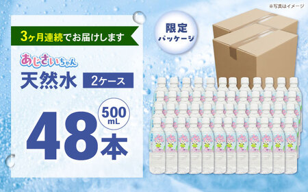 ミネラルウォーター 【全3回定期便（毎月お届け）】ミネラルウォーター （500mL×24本） 2箱 [BDBE003-5]