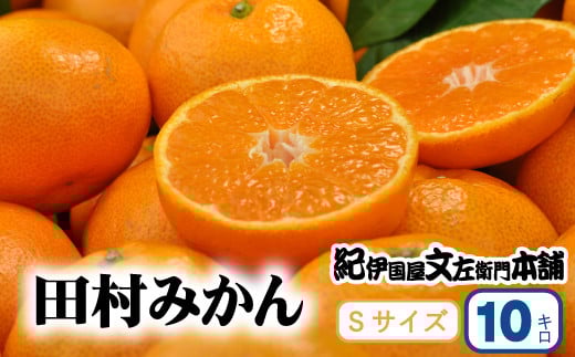 田村みかん 特選ギフト品 10kg【Sサイズ】赤秀/紀州和歌山有田郡湯浅町田村地区産 ◆2025年11月下旬～2026年1月中旬頃に順次発送(お届け日指定不可)　紀伊国屋文左衛門本舗【kstb304B】