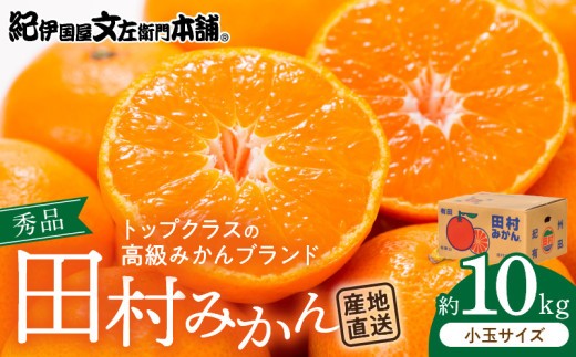 
                  【2026先行予約】 田村みかん 10kg 小玉サイズ 秀品 紀州 有田 田村 国産 みかん 柑橘 果物 果実 フルーツ ノーワックス 最高級 プレミアム ブランド 濃厚 高糖度 紀伊国屋文左衛門本舗 和歌山県 湯浅町 送料無料_V7446
                