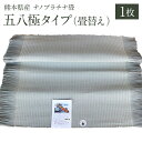 【ふるさと納税】熊本県産 ナノプラチナ畳 五八極タイプ（畳替え）縦197cm×横120cm 1枚 抗菌 加工 い草 たたみ タタミ 八代市 送料無料