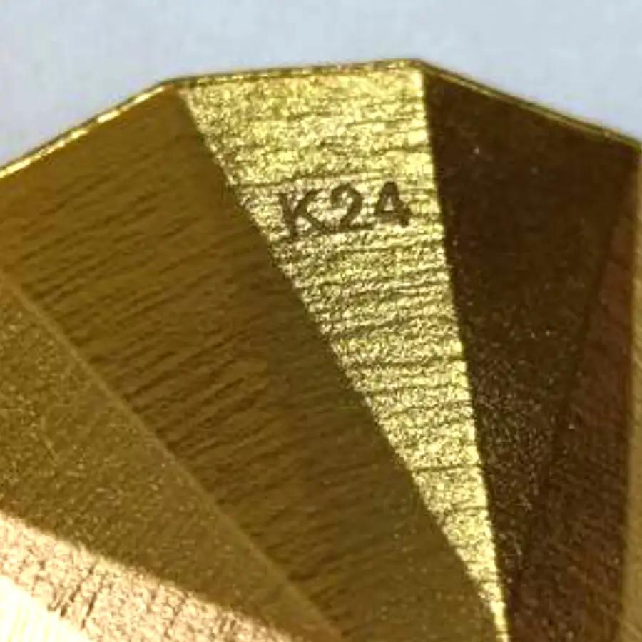 【24金】純金ダイヤモンド型オブジェ 0.3ｇ以上　K24　24金　金　純金　黄金　山吹色　金色　ゴールド　gold　Au  地金　金無垢　金塊　純金小物　金の置物　金製品　金のオブジェ　金運　財運　