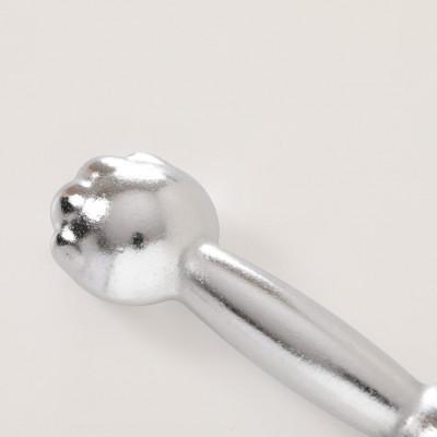 ふるさと納税 京丹後市 にゃんべる(猫の手のダンベル)メッキ1kg×2本　美容・ダイエット・トレーニングにも猫好きにも |  | 03