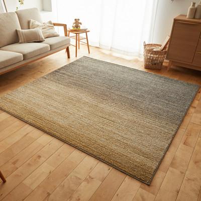 ふるさと納税 和泉市 【130×190cm】心地よいカーペット ラグ (オンブレー) カラー:グレージュ |  | 01