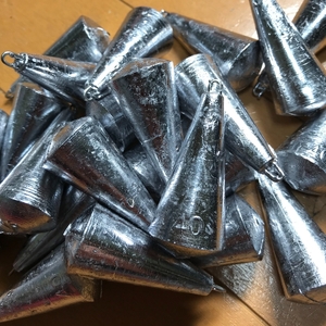 釣鐘オモリ 40号25個 兵庫県 洲本市 淡路島