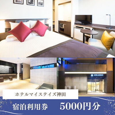 【ふるさと納税】【ホテルマイステイズ神田】 宿泊利用券5,000円分【1770549】