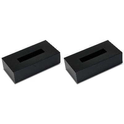 ふるさと納税 海南市 和歌山県海南市 ティッシュBOX カラー ブラック 2個組 すっきりシンプルなティッシュケース