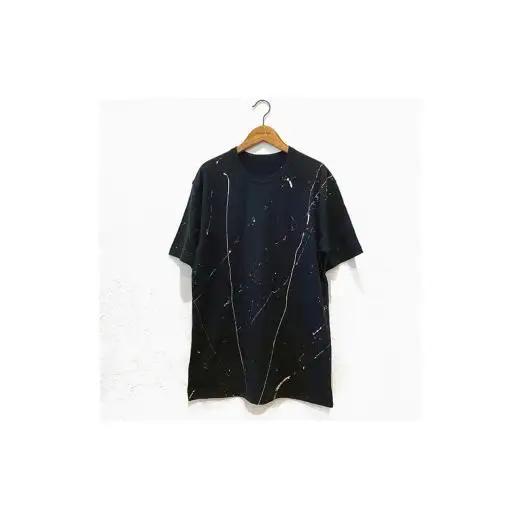 手描きTシャツ calm カーム オリジナル 黒 フリーサイズ ユニセックス【受注制作】