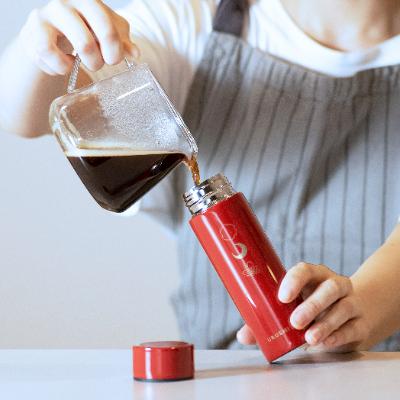 ふるさと納税 鯖江市 本漆だけの特別な質感のステンレスボトル【URUSHIPOKETLE 日月 朱色】 |  | 03