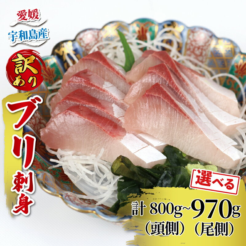 【ふるさと納税】 ぶり 訳あり 鰤 ブリ 刺身 選べる 内容量 頭側 計800g または 尾側 計970g 河野鮮魚店 お刺身 刺し身 お刺し身 養殖 漬け丼 茶漬け ぶり大根 鰤しゃぶ ぶりしゃぶ ブロック 真空パック 新鮮 魚介 海鮮 海産物 冷凍 数量限定 産地直送 国産 愛媛 宇和島