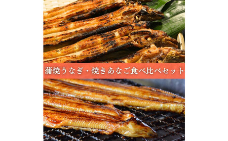 焼きあなご1串・蒲焼きうなぎ1尾食べ比べセット