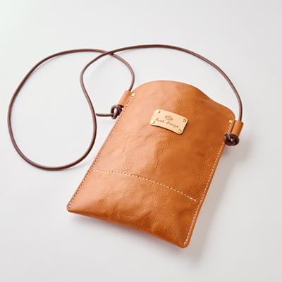 ふるさと納税 函南町 【ハンドメイド】やわら革サコッシュ(ブラウン) |  | 02