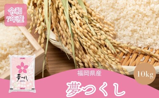数量限定 令和7年産 夢つくし 精米 10kg〔5kg×2袋〕 [M933-1] ごはん コメ ご飯 精米 白米 ブランド米
