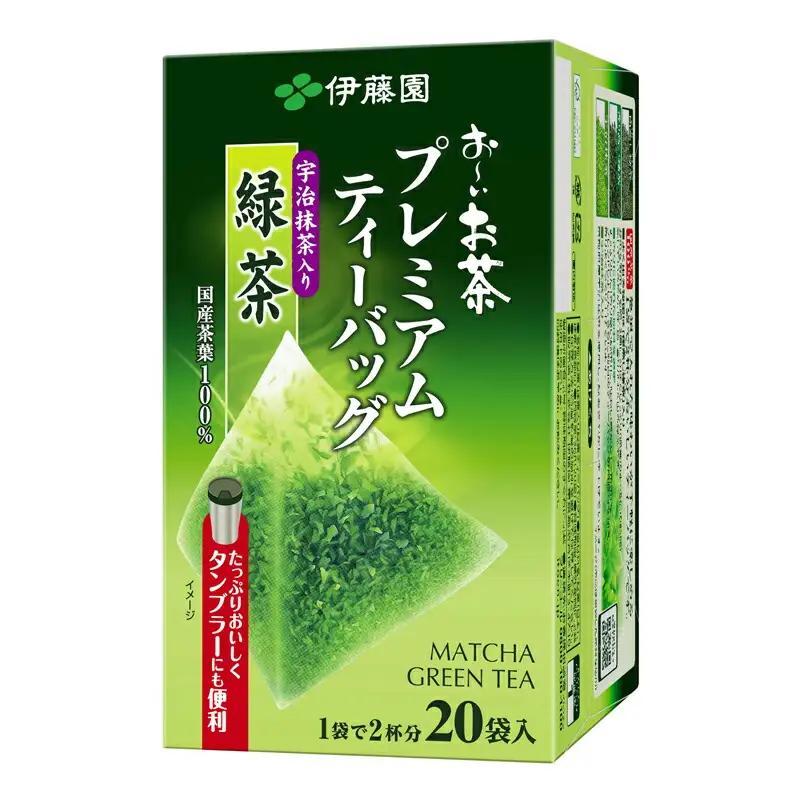 おーいお茶プレミアムティーバッグ 抹茶入り緑茶20袋×8 ティーバッグ 伊藤園