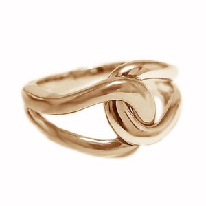 K18ピンクゴールド「総無垢仕上げ」地金チェーンリング【 33666-3】