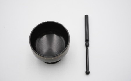 【高岡銅器】末広りん　ブラック