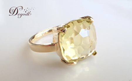 Degodd デゴッド　ＣANDY ＲINGレモンクオーツ １１号、１３号、１５号 リング　指輪　天然石リング　天然石アクセサリー　ジュエリー　　レディースアクセサリー　レモンクオーツ　ニッケルフリー
