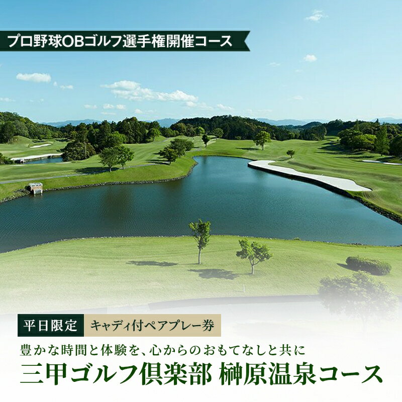【ふるさと納税】平日限定 キャディ付ペアプレー券 [ ゴルフ利用券 プレー券 チケット 関西 三重 ] ゴルフ場利用権