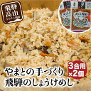 【ふるさと納税】炊き込みご飯の素 飛騨のしょうけめし 3合用2個｜ 3合 混ぜ込みご飯 混ぜご飯の素 炊き込み ごはん 米 ご飯 味ご飯 味ごはん 醤油 人参 椎茸 飛騨高山 やまと EZ003VP