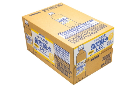 炭酸 【レモン】サンガリア 伊賀の天然水 強炭酸水レモン2ケース（500ml×48本） 【igge0004】