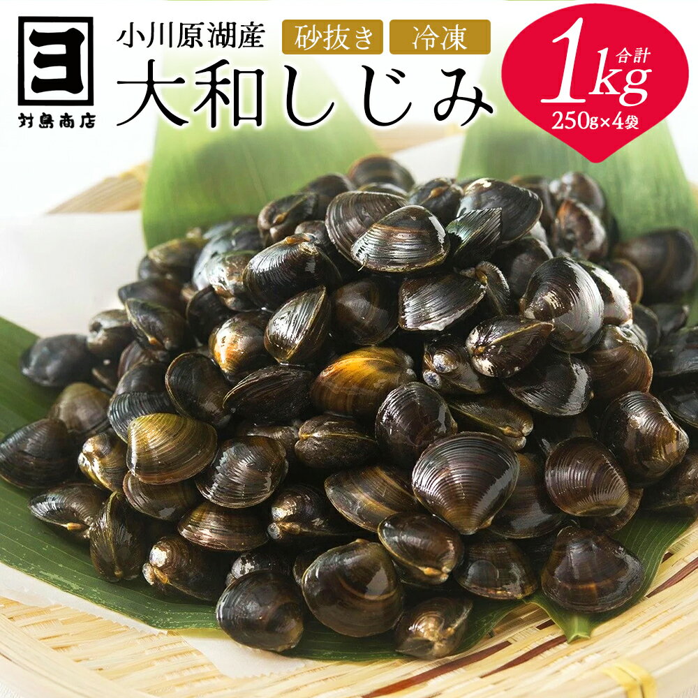 【ふるさと納税】砂抜き済みで手間いらず！冷凍・小川原湖産大和しじみ1kg（250g×4袋）【02408-0085】# 大和しじみ しじみ 小分け 砂抜き済み 小川原湖 東北町 青森県 砂抜き 冷凍 対島商店