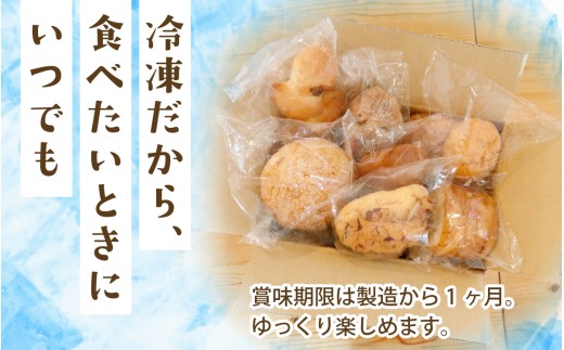 【定期便3回】人気パンおまかせ10種13個セット（３か月連続）[AH011] | パン 個包装 パン詰め合わせ パン食べ比べ パンセット 10種類 13個 冷凍 詰め合わせ 冷凍パン お試し 朝食 お