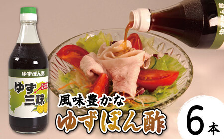 ゆずポン酢 500ml×6本 柚子 柑橘 ぽん酢 調味料 鍋 刺身 サラダ 豆腐 肉 【 ポン酢 】