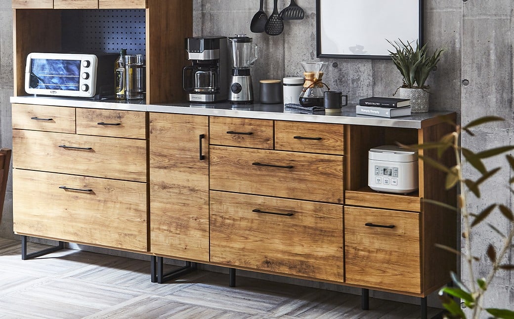 フィオーレ140カウンター LBR・DGY