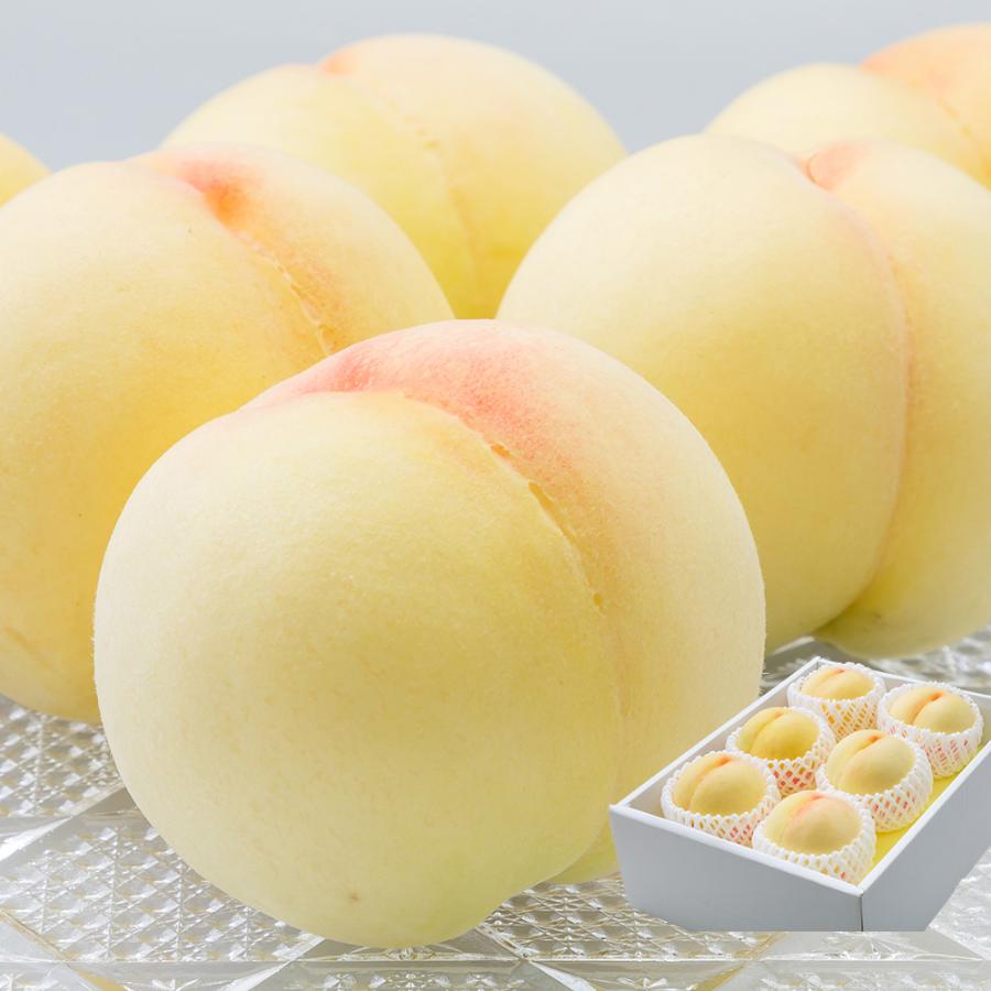 ＜山博＞「白桃」ロイヤル 6玉 (1.6kg)