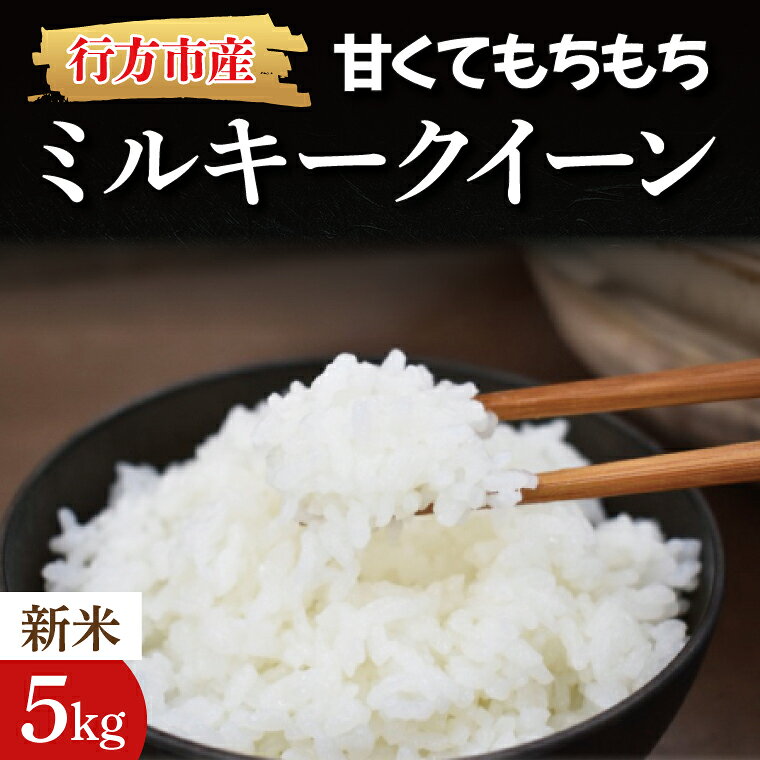 【ふるさと納税】【令和8年産 新米】★数量限定★甘くてもちもち ミルキークイーン 精米5kg｜米 お米 こめ ミルキークイーン 数量限定 令和8年産 茨城県 行方市 人気 送料無料(BR-2-1)