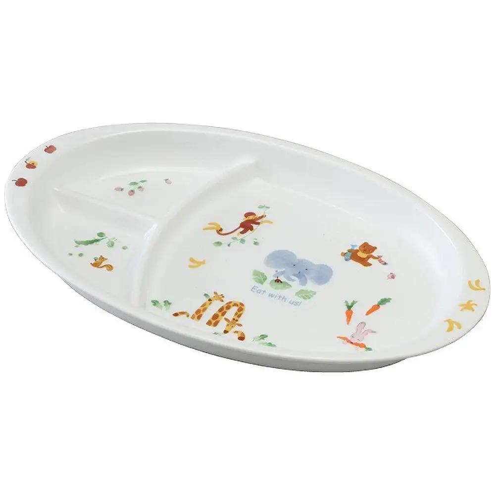 ナルミ みんなでたべよっ！ キッズプレート 28cm 40433-5554