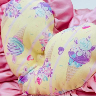 ふるさと納税 茅ヶ崎市 ペット用(猫用・犬用)スクエアベッド Sサイズ ピンク&イエロー 静電気防止生地 洗濯可能 |  | 01