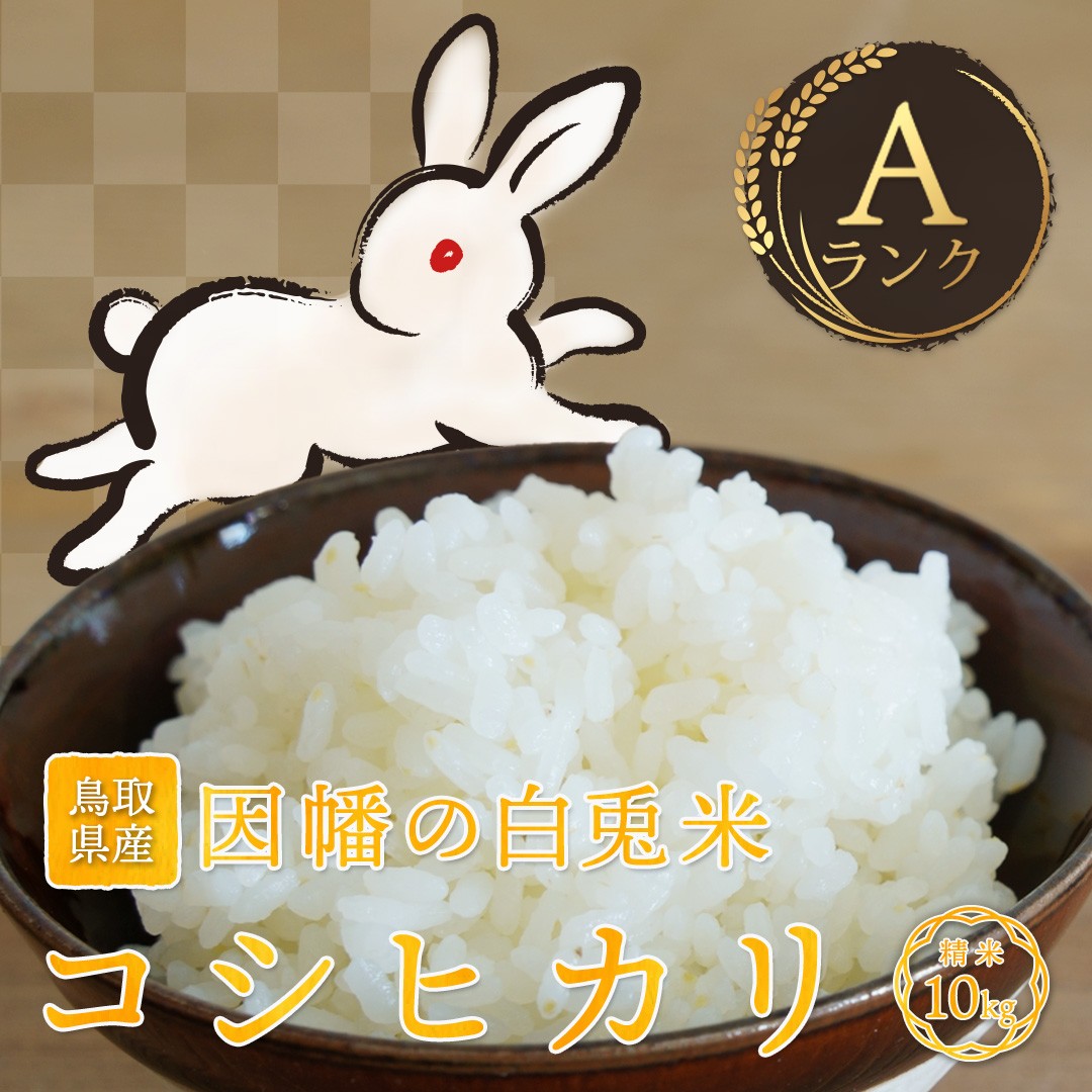 
                  因幡の白兎米 コシヒカリ 令和8年産 精米済 10kg（5kg×2袋）
                