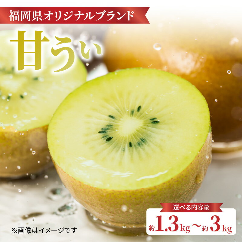【ふるさと納税】【ふるさと納税】【先行受付：2026年11月頃発送開始】福岡限定品種キウイ「甘うぃ」約3kg＜配送不可：北海道・沖縄・離島＞ 先行受付 キウイ キウイフルーツ フルーツ 果物 くだもの 甘い 高糖度 希少 オリジナル品種 新品種 新ブランド