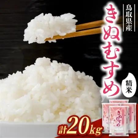 【食味鑑定士厳選】鳥取県産 きぬむすめ20kg(5kg×4袋) 精米【1644356】