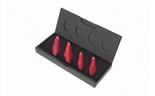 木の葉の箸置き ニコニコセット(4個入) ※びわ FC020004