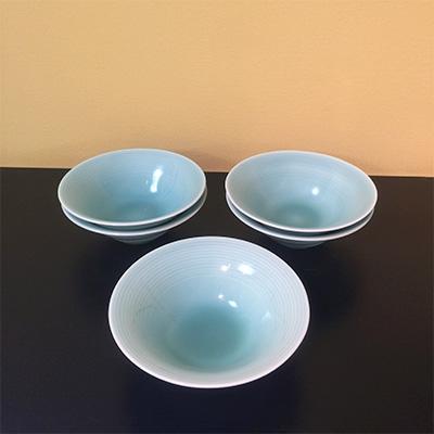 ふるさと納税 伊万里市 青磁線彫小鉢　5個セット