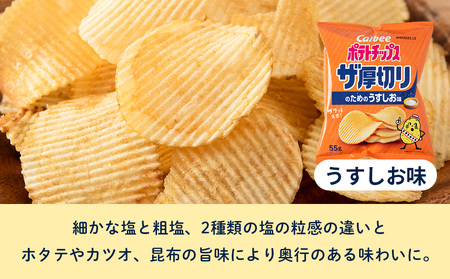 ポテトチップスザ厚切り のためのうすしお味 ５５g １２袋 １箱