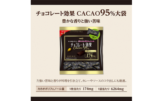 明治　チョコレート効果カカオ95%大袋　180g(36枚)×36袋【1545093】