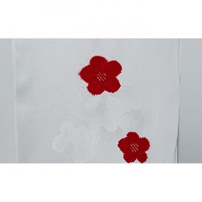 ふるさと納税 伊丹市 帯揚げ　白地に赤　絞り　輪出し [54030231] |  | 01