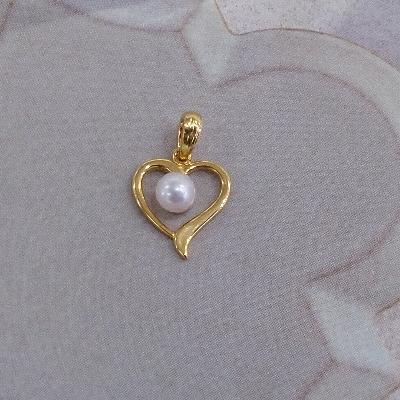 ふるさと納税 鳥羽市 伊勢志摩あこや本真珠ペンダント(ハート) J-100(C)G5.5