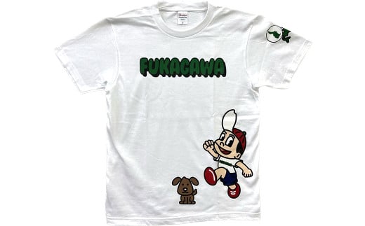【トートバック：マスタード×Mサイズ】FUKAGAWAオリジナルTシャツ ホワイト（大人用）・トートバック・オリジナルピンバッチセット トートバッグ_イメージ4