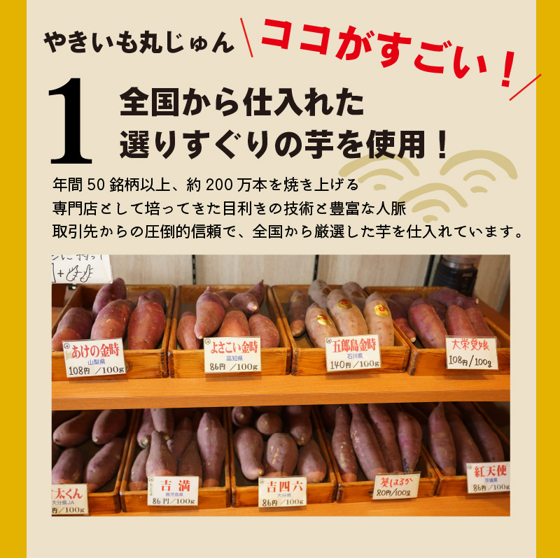 フルーツ焼き芋 3種食べ比べ 計約1kg (170g×6袋)  冷やし焼き芋 バナナ モモ レモン 熟成 紅はるか 焼き芋 ヘルシー おつまみ 新食感 スイーツ やきいも丸じゅん H047-040
