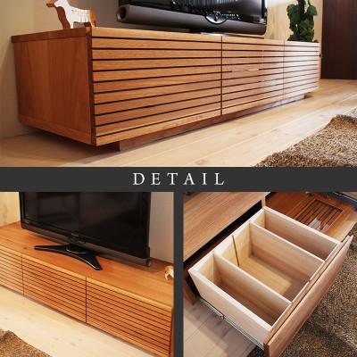 ふるさと納税 大川市 【大川家具】無垢材　テレビボード　風雅　ローボード　幅1500【設置付き】ホワイトオーク |  | 02