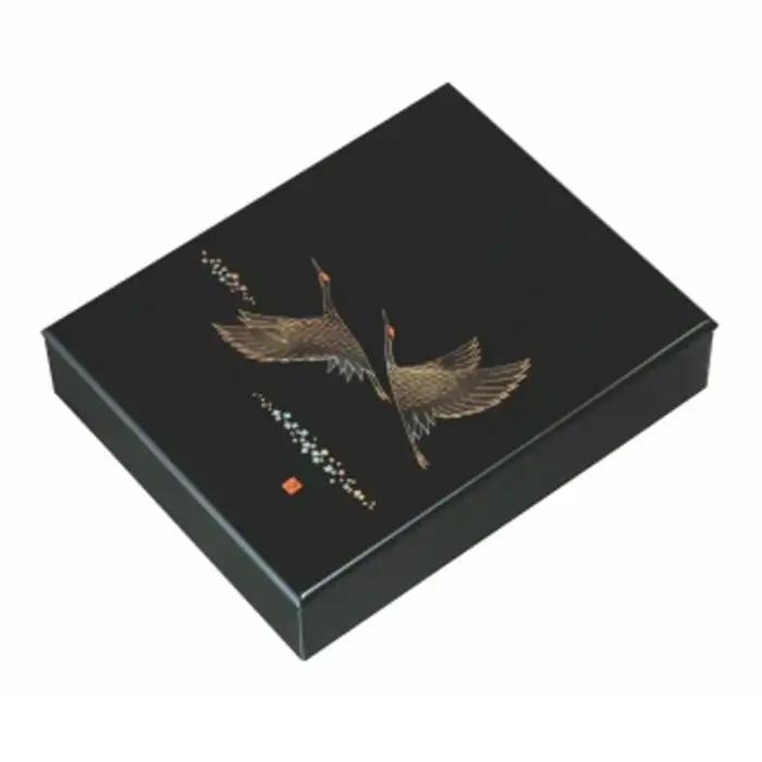 紀州漆器 文庫 黒 ツルの舞【YG278】