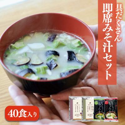ふるさと納税 松前町 具だくさん即席みそ汁セット(40食入り)　ギノーみそ【GNM0051】