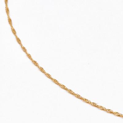 ふるさと納税 大津市 【K10イエローゴールド スクリューチェーンネックレス】40cm 柔らかい印象 華奢アクセサリー |  | 01