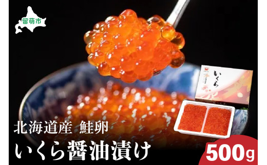 北海道産いくら醤油漬け（鮭卵）500g　高級　魚卵　人気　鮭　おせち　魚介類 イクラ お節  海鮮丼 魚介類