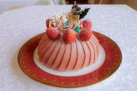 【卵・乳製品・小麦不使用！】LE PAYSAN　こだわりのクリスマスケーキ（イチゴのモンブラン）