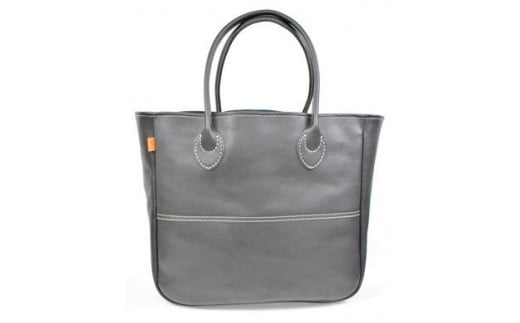 栃木レザー使用｜ソフトな手触り 本革 A4も入る大容量 本革トートバッグ｜Tote bag 03 L｜ブラック｜minca（全6色）