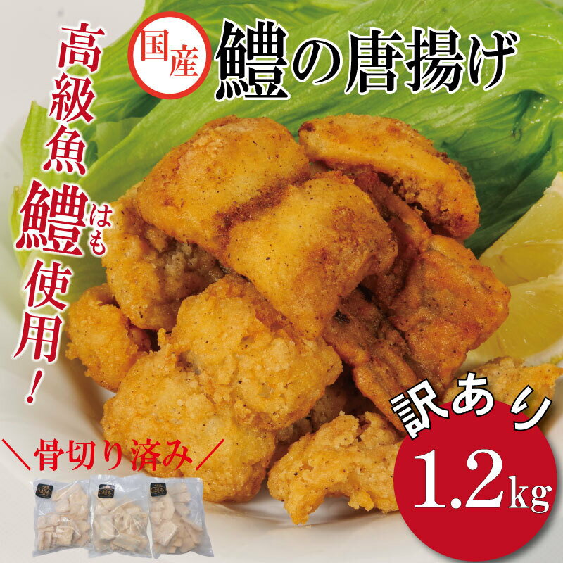 【ふるさと納税】 数量限定 訳あり 鱧 ハモ 唐揚げ 1.2kg から揚げ フライ おかず おつまみ ビール 小分け 個包装 さかな 魚 魚介 鮮魚 魚介類 海鮮 下味付き 冷凍 簡単 調理 惣菜 規格外 徳島 小松島